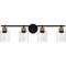 Quoizel Baltic Bath 4 Lights Matte Black BTC8634MBK - alternate 1